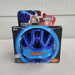 Zuru Mini Tangle Ball Easy Catch Bounce Blue 5" NOS 2007 Floats Outdoor Pool Toy